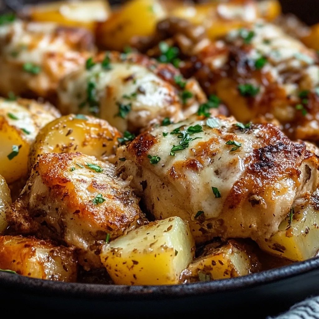 Garlic Parmesan Chicken and Potatoes (One-Pan Dinner)
