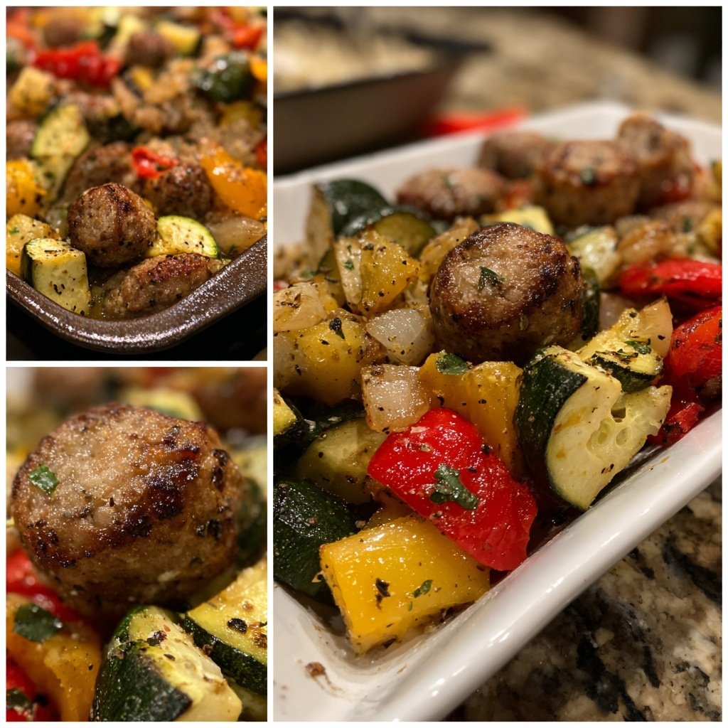 One Pan Sausage And Veggie Dinner