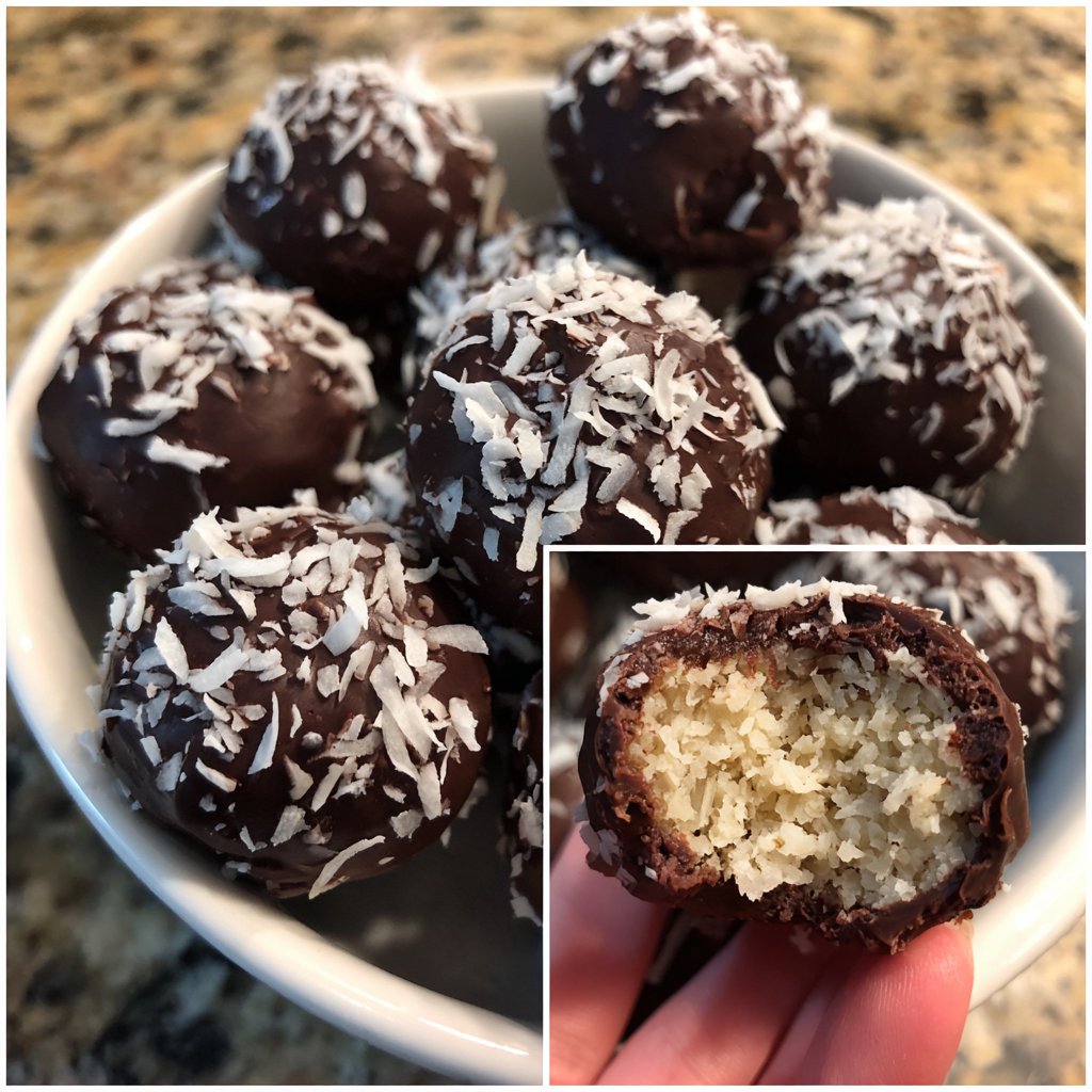 Chocolate Coconut Banana Bites