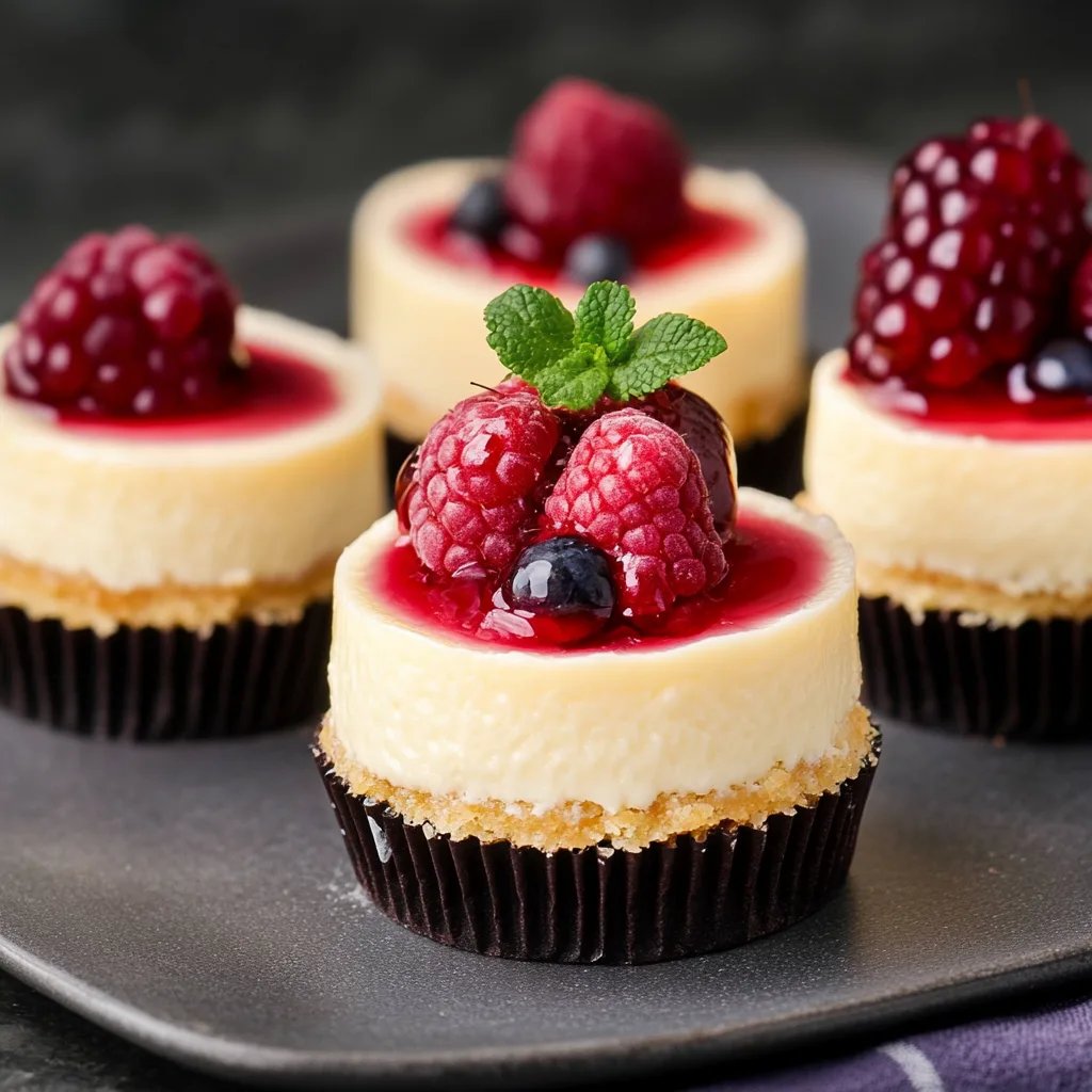 Easy Mini Cheesecakes