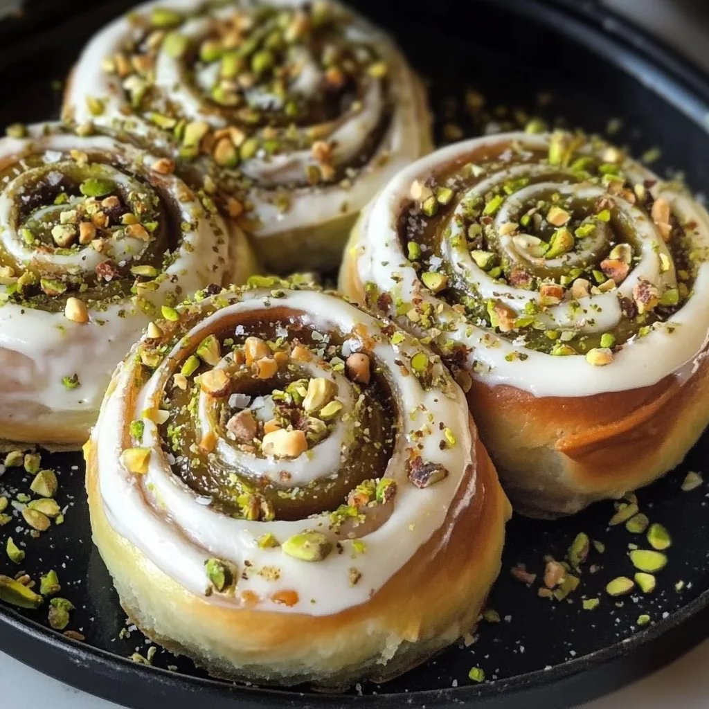 Perfect Pistachio Rolls with Cream Cheese Frosting