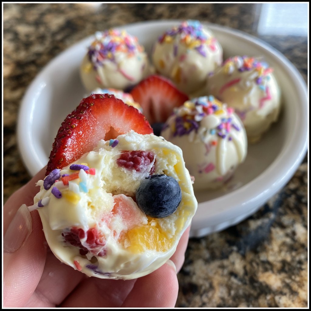 Frozen Yogurt Bites Snack