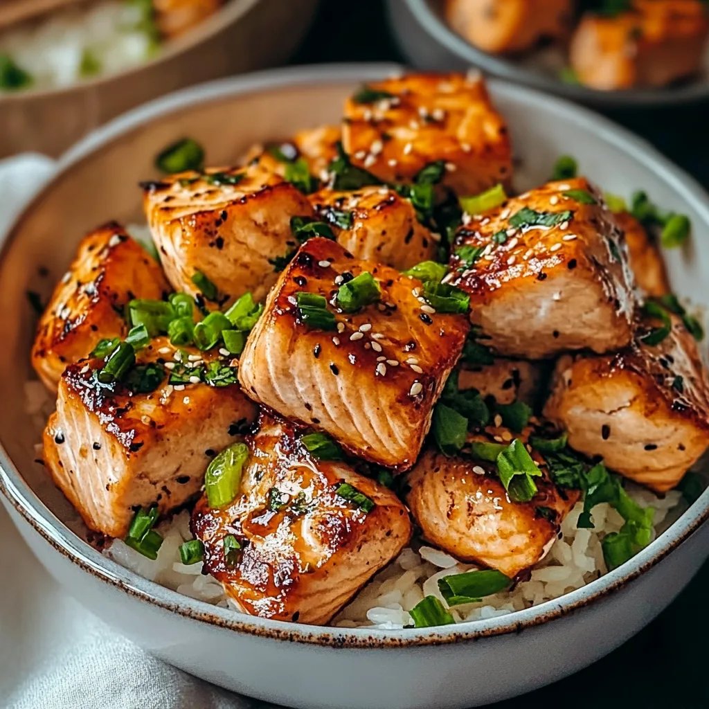 Bang Bang Salmon Bites Bowls – A Flavor Explosion in Every Bite!
