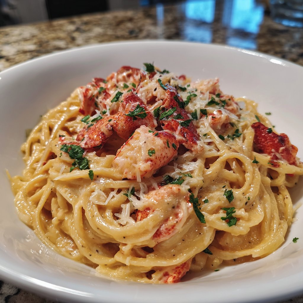 Restaurant Style Lobster Pasta