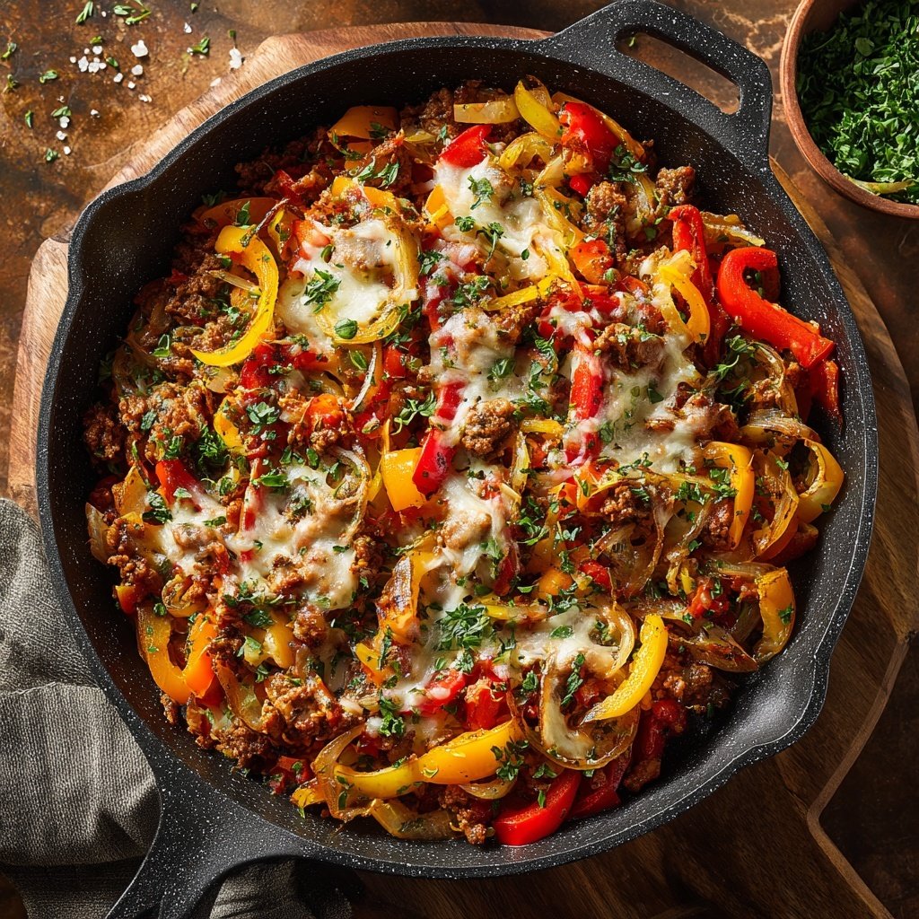 Ground Beef And Veggie Skillet