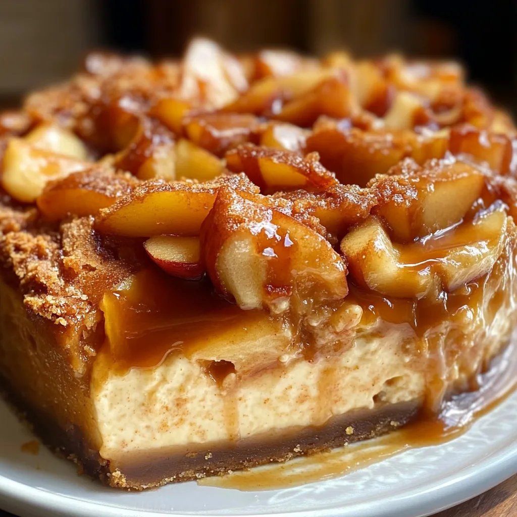 Salted Caramel Apple Pie Cheesecake