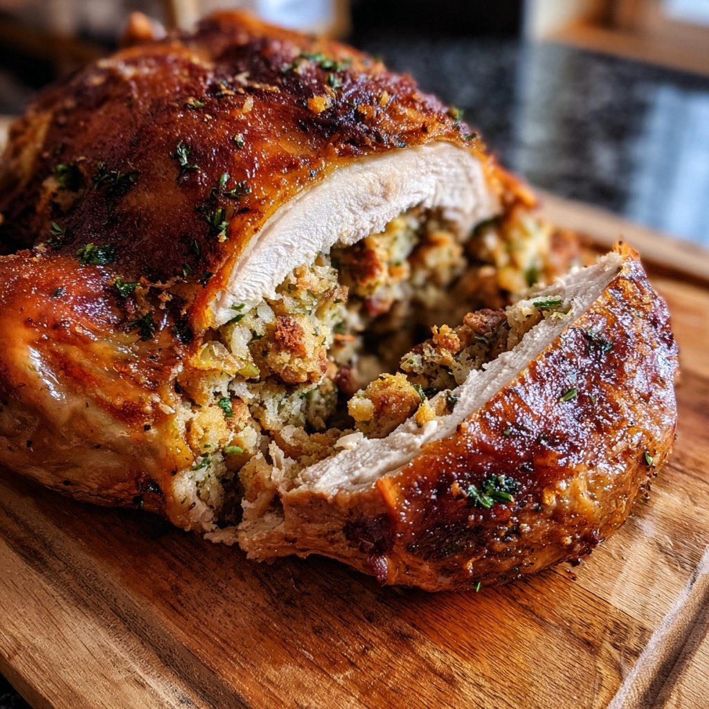 Seasonal & Festive Thanksgiving Herb Stuffed Turkey