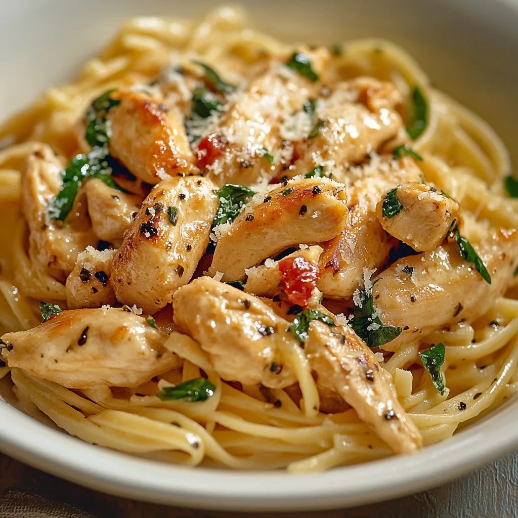 Easy Garlic Parmesan Chicken Pasta Recipe for a Healthy Dinner