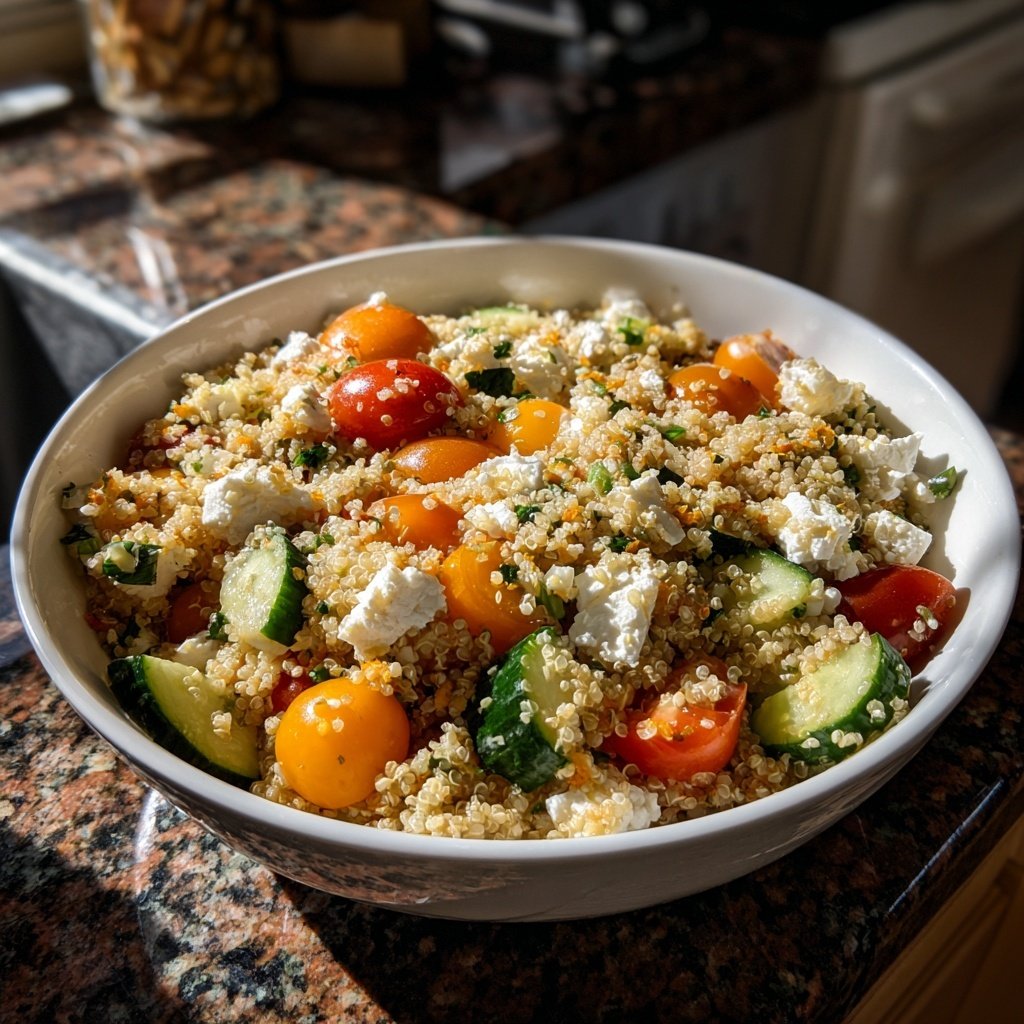 Mediterranean Quinoa Veggie Salad