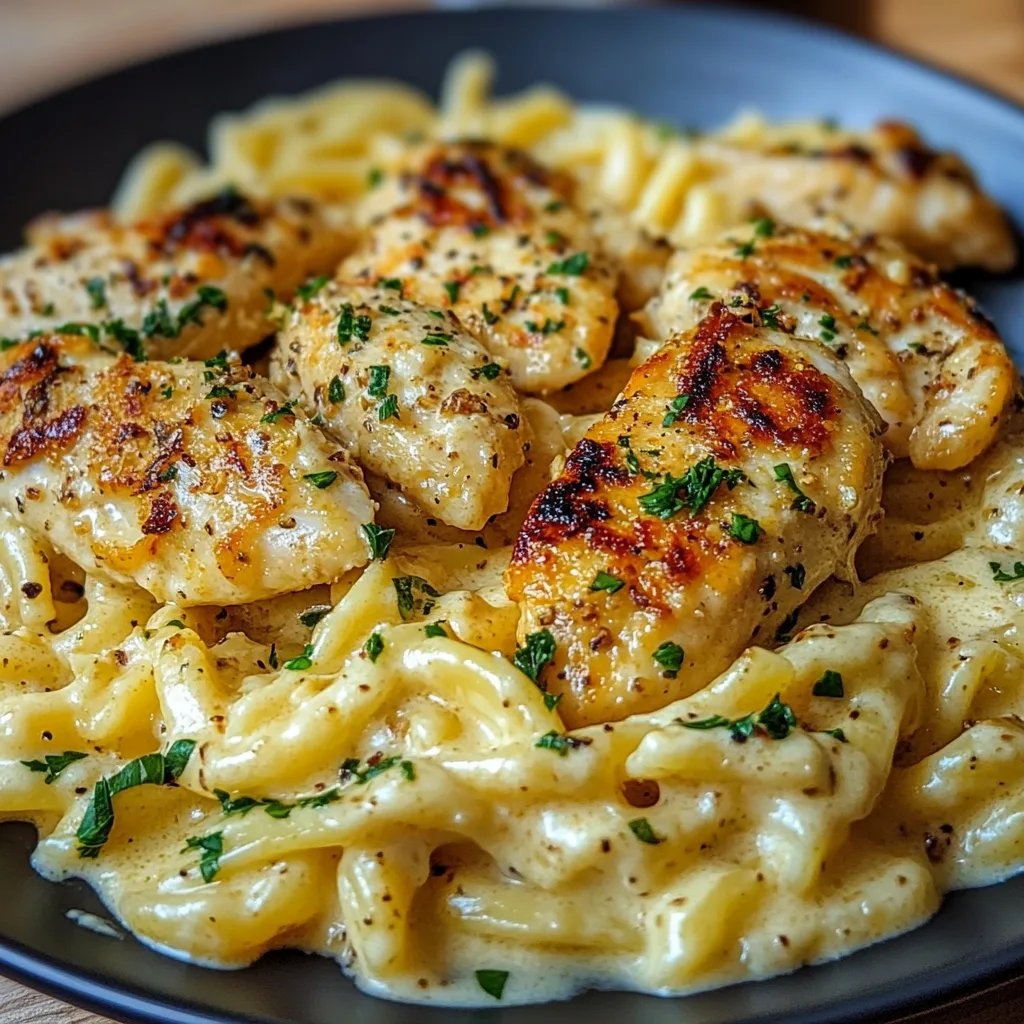 Creamy Garlic Parmesan Chicken Pasta
