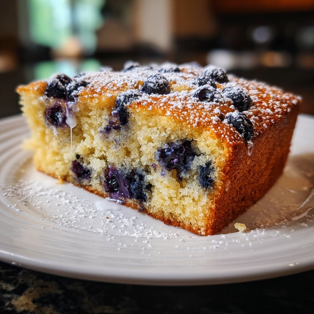 Soft Blueberry Breakfast Cake