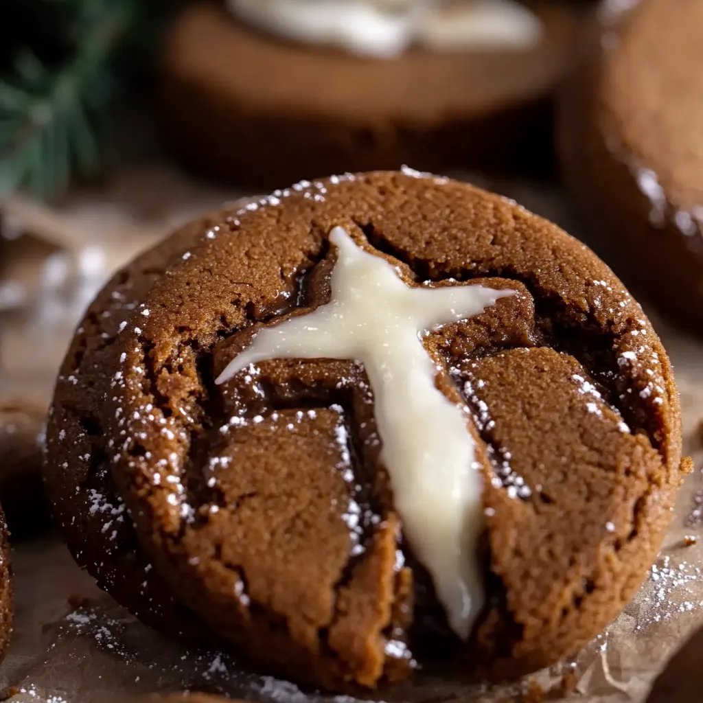 Gingerbread Cheesecake Cookies