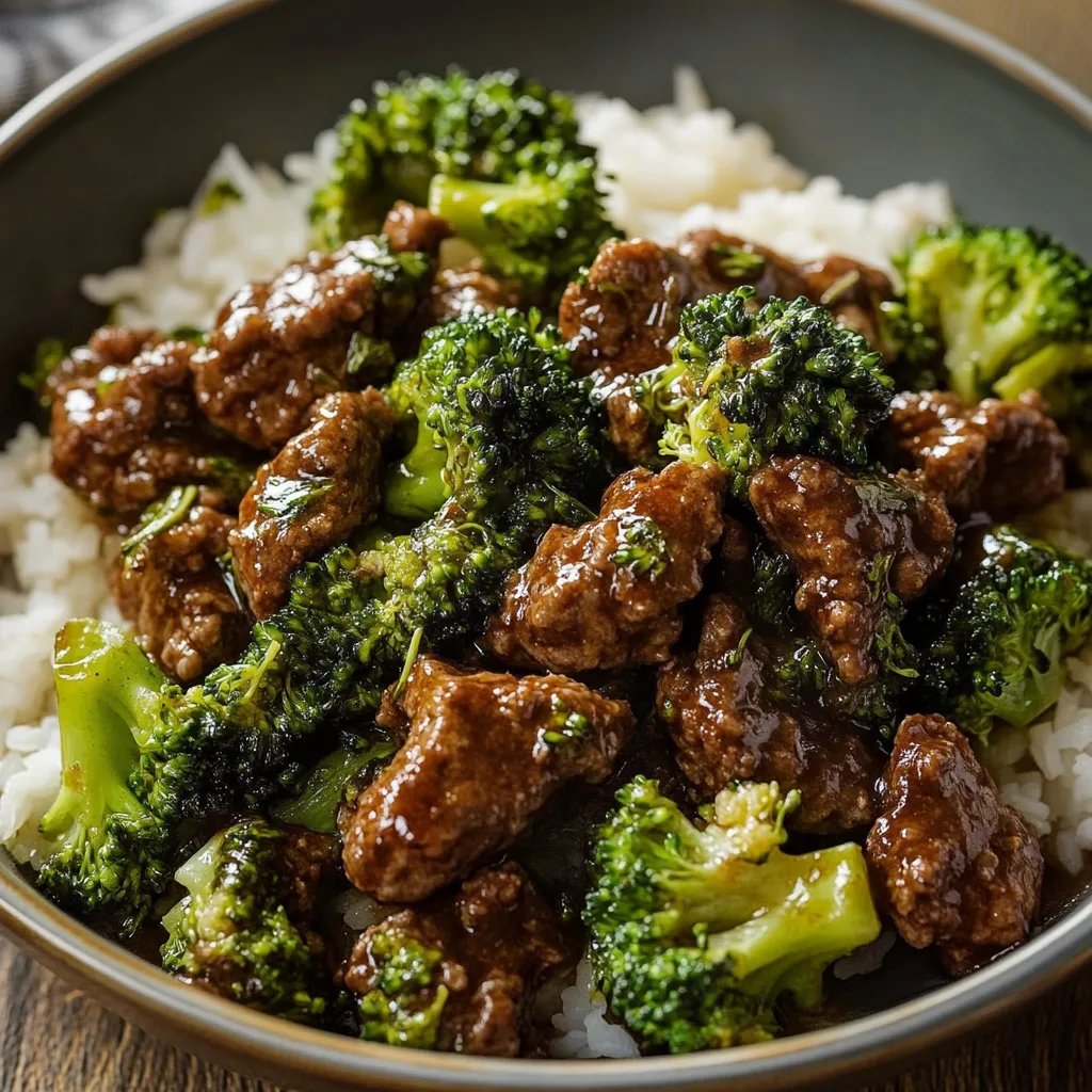 Ground Beef and Broccoli