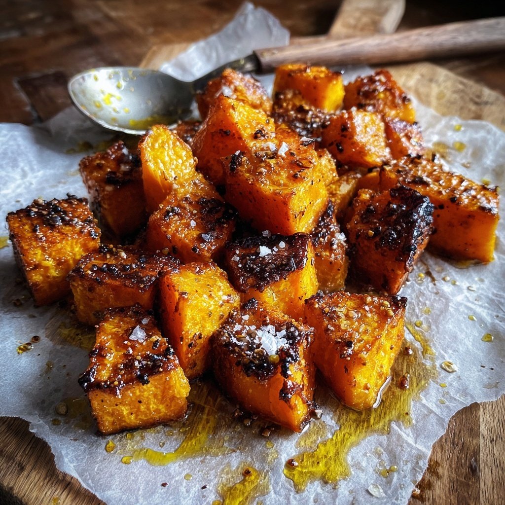 Roasted Sweet Potato Cubes