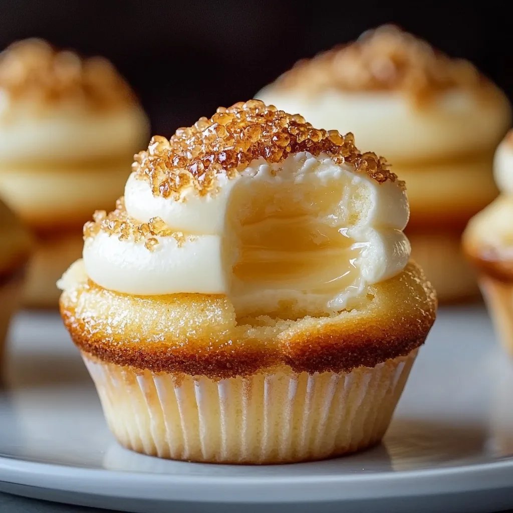 Delicious Vanilla Bean Crème Brûlée Cheesecake Cupcakes