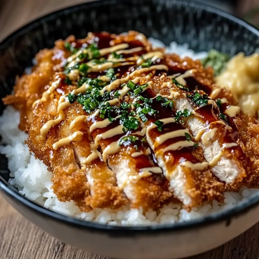 Japanese Katsu Bowls with Tonkatsu Sauce