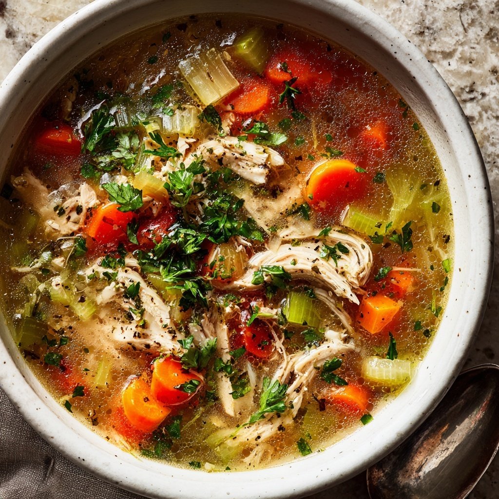 Spring Chicken Vegetable Soup