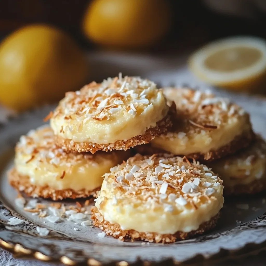 Lemon Coconut Cheesecake Cookies