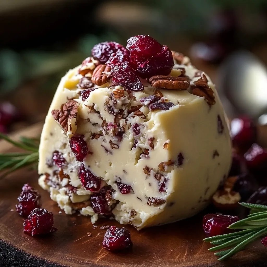 Festive Cranberry and Pecan Cheese Ball